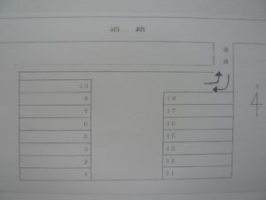 大垣不動産　駐車場物件　貸駐車場　大垣市日の出町2丁目119（日の出駐車場）